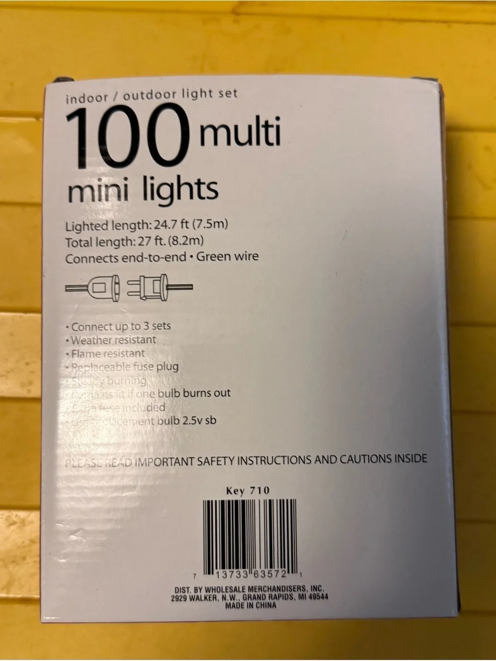 Multi Colored 100 Mini Holiday Lights